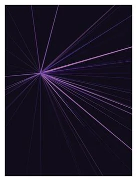 Abstract purple light rays burst pattern on dark violet background design. Stock Illustration