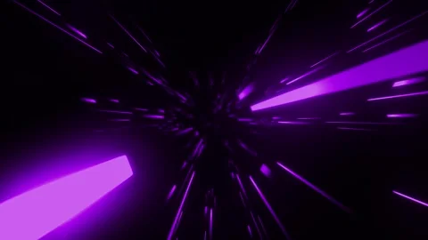 Abstract Purple light rays glowing energy on black background Stock Footage 319790678