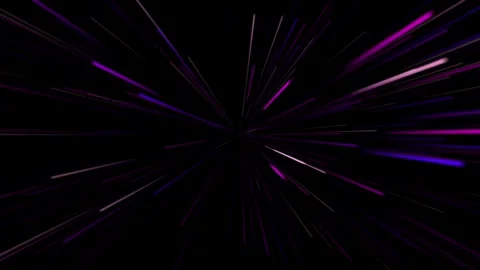 Abstract purple light speed motion background with radial streaks Stock-Footage 336096474