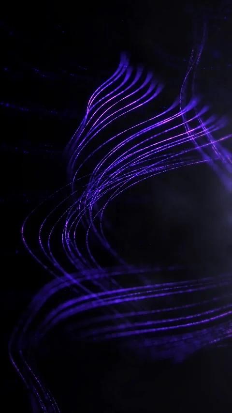Abstract purple light trails gracefully move and weave 스톡 동영상 330725969