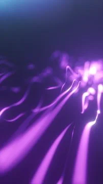 Abstract purple light trails with soft glowing motion blur, creating a futu.. Stock Illustration