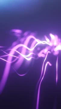 Abstract purple light trails with soft glowing motion blur, creating a futu.. Stock Illustration