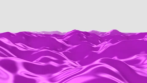 Abstract purple liquid waves background with glossy reflections, seamless motion Stock-Footage 332108442