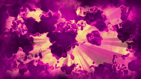 Abstract purple liquid waves with glowing light rays Stock-Footage 336119346