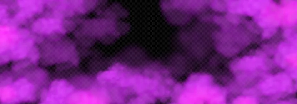 Abstract purple magic smoke clouds Stock Illustration