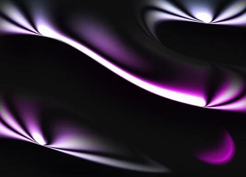 Abstract Purple Metallic Fluid Wave Background イラスト素材