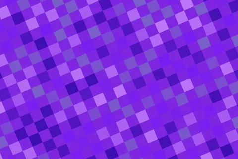 Abstract purple mosaic pattern with small squares and digital look Illustrazione stock