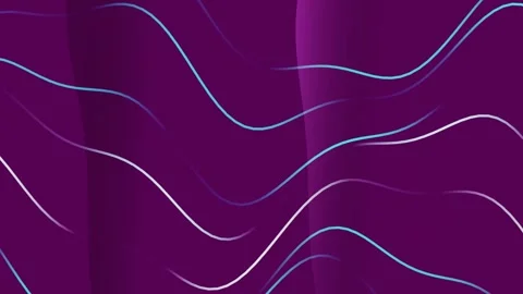 Abstract Purple Motion Background with Flowing Wavy Lines Видео 332235007