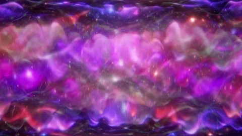 Abstract Purple Nebula Background With Symmetrical Cosmic Cloud Glow 動画素材 332301036