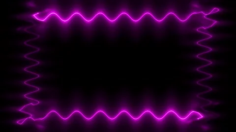 Abstract Purple Neon Frame Design Stock Footage 284400435