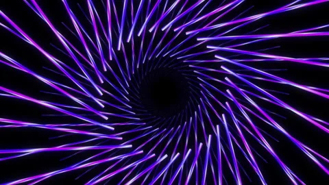 Abstract purple neon hypnotic rotating circles tunnel vj loop animation Stock Footage 234071855