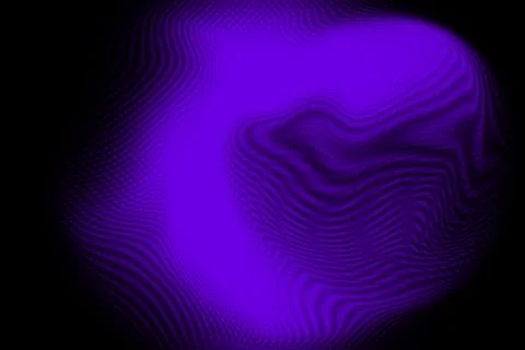 Abstract purple neon light wave background with glowing liquid texture Stock Illustration