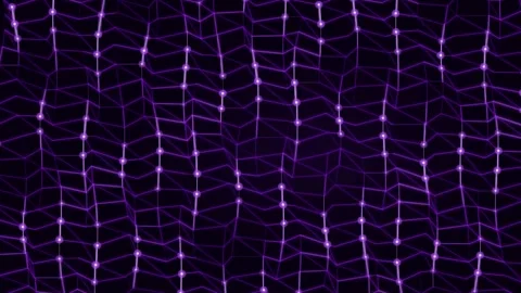 Abstract Purple Neon Wave Pattern Background for Futuristic Technology Visu.. Stock Footage 336836529