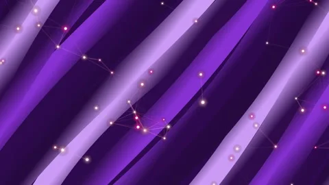 Abstract Purple Network Background with Glowing Nodes Stock Footage 331769806