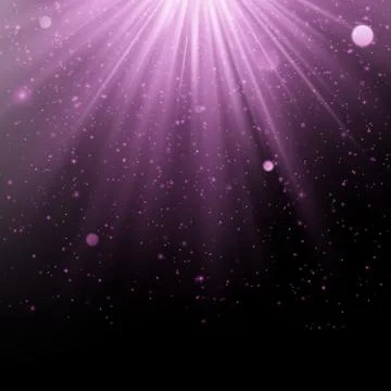 Abstract purple overlay effect. Shimmering object with rays background. Glow 스톡 일러스트