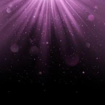 Abstract purple overlay effect. Shimmering object with rays background. Glow 스톡 일러스트