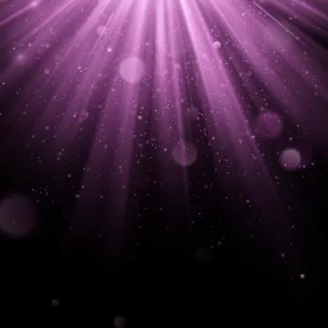 Abstract purple overlay effect. Shimmering object with rays background. Glow 스톡 일러스트