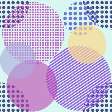 Abstract purple pantone seamless pattern, circle round shape shiny sphere b.. Stock Illustration