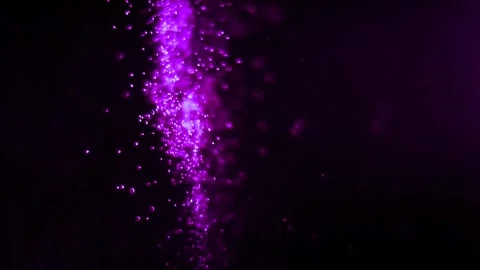 Abstract Purple Particles and Floating Bokeh Lights Background Stock Footage 336599063