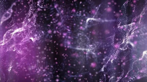 Abstract Purple Particles Are Moving Stock Footage 201953793