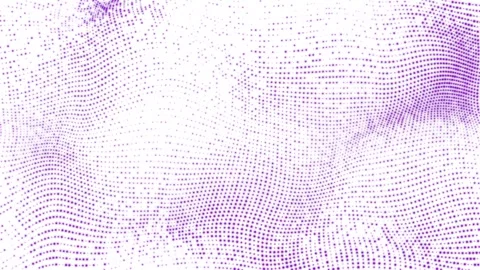 Abstract purple particles dot-wave background. Abstract wavy dot and fallin.. Stock Footage 296477890
