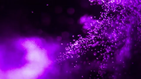Abstract Purple Particles In Motion, Beautiful Abstract Background Stock Footage 154359463