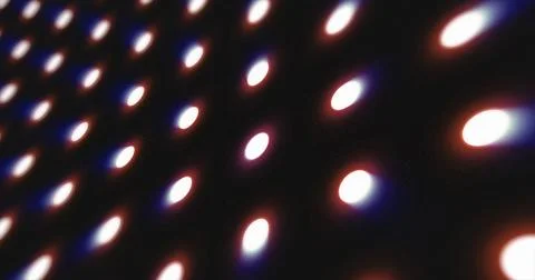 Abstract purple pattern of glowing geometric dots futuristic hi-tech black .. Illustrazione stock