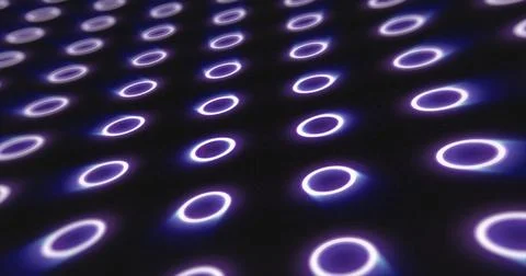 Abstract purple pattern of glowing geometric circles loop futuristic hi-tec.. Illustrazione stock