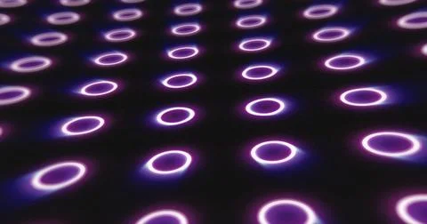 Abstract purple pattern of glowing geometric circles loop futuristic hi-tech  Stock Photos