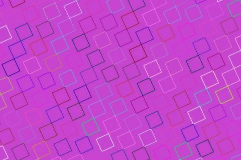 Abstract purple pink geometric pattern with squares Stock Illustration