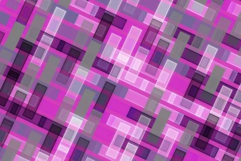 Abstract purple pink mosaic pattern with geometric shapes Stock Illustration