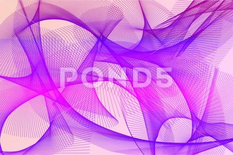 Abstract Purple Pink Ribbon Background With Flowing Motion Design PSD Template