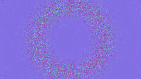 Abstract purple pixel circle frame on white background 스톡 일러스트