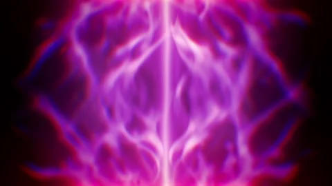 Abstract Purple Plasma Background With Vertical Energy Beam Glow Stock-Footage 332299454