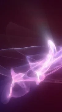 Abstract purple plasma flow with translucent glowing shapes, soft light wav.. Stock Photos