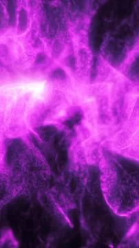 Abstract purple plasma texture with glowing fluid forms and smoky energy sw.. 库存插图