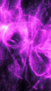 Abstract purple plasma texture with glowing fluid forms and smoky energy sw.. Stock Illustration