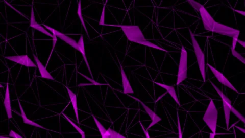 Abstract purple plexus connected triangle line moving technology futuristic.. Stock Footage 290855089