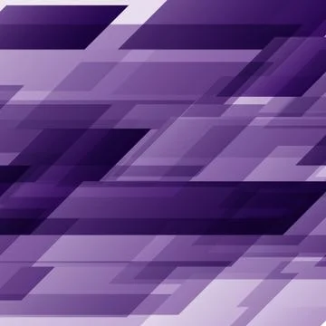 Abstract purple rectangles technology distorted background Stock Illustration