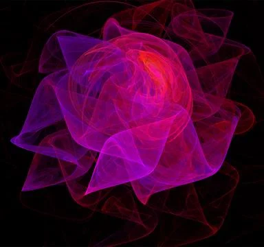 Abstract purple-red pattern on black background, wallpaper, design Stock Illustration