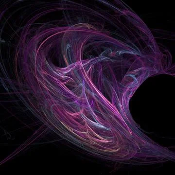 Abstract purple-red pattern on black background, wallpaper, design Stock Illustration