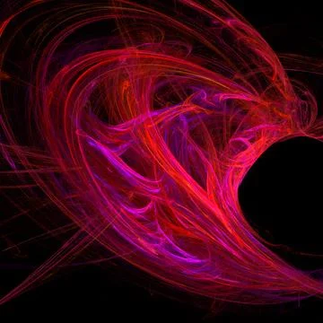 Abstract purple-red pattern on black background, wallpaper, design Illustrazione stock