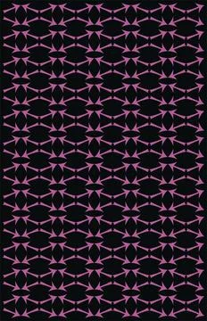 Abstract purple seamless pattern with arrows on a black background Stock Illustration