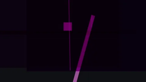 Abstract purple shapes on a dark background create a minimalist and modern .. Stock Footage 335441939