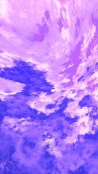 Abstract Purple Sky Clouds Background with Blue Shades Stock Illustration