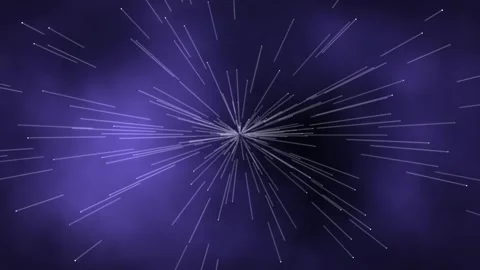 Abstract purple space background with bursting radiating white lines Stock-Footage 344520737