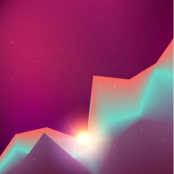 Abstract purple space background Stock Illustration