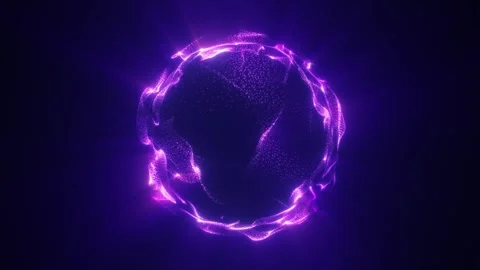 Abstract Purple Sphere Video stock 282714198