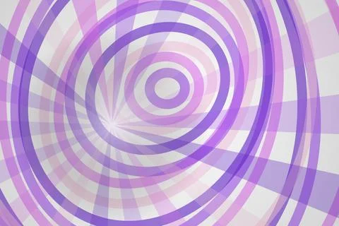 Abstract purple spiral pattern with concentric circles Stock Photos