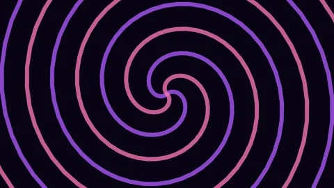 Abstract purple spiral vortex pattern background animation of flowing psych.. Stock Footage 343632769